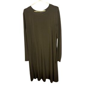 Norma Kamali XL Long Sleeve Dress Black